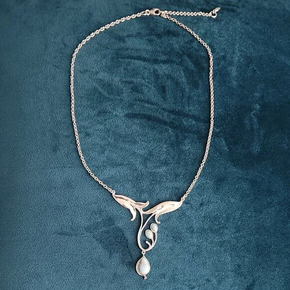 JTV Larimar & Sterling Silver Necklace - Picture 4 of 5